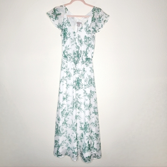 H&M A-Line Maxi Cottagecore Butterfly Sleeve Dress 2 - Picture 4 of 8